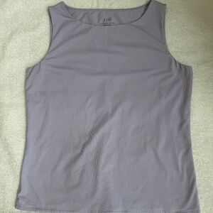 JJill Supersoft Boatneck Tank Periwinkle,  Medium